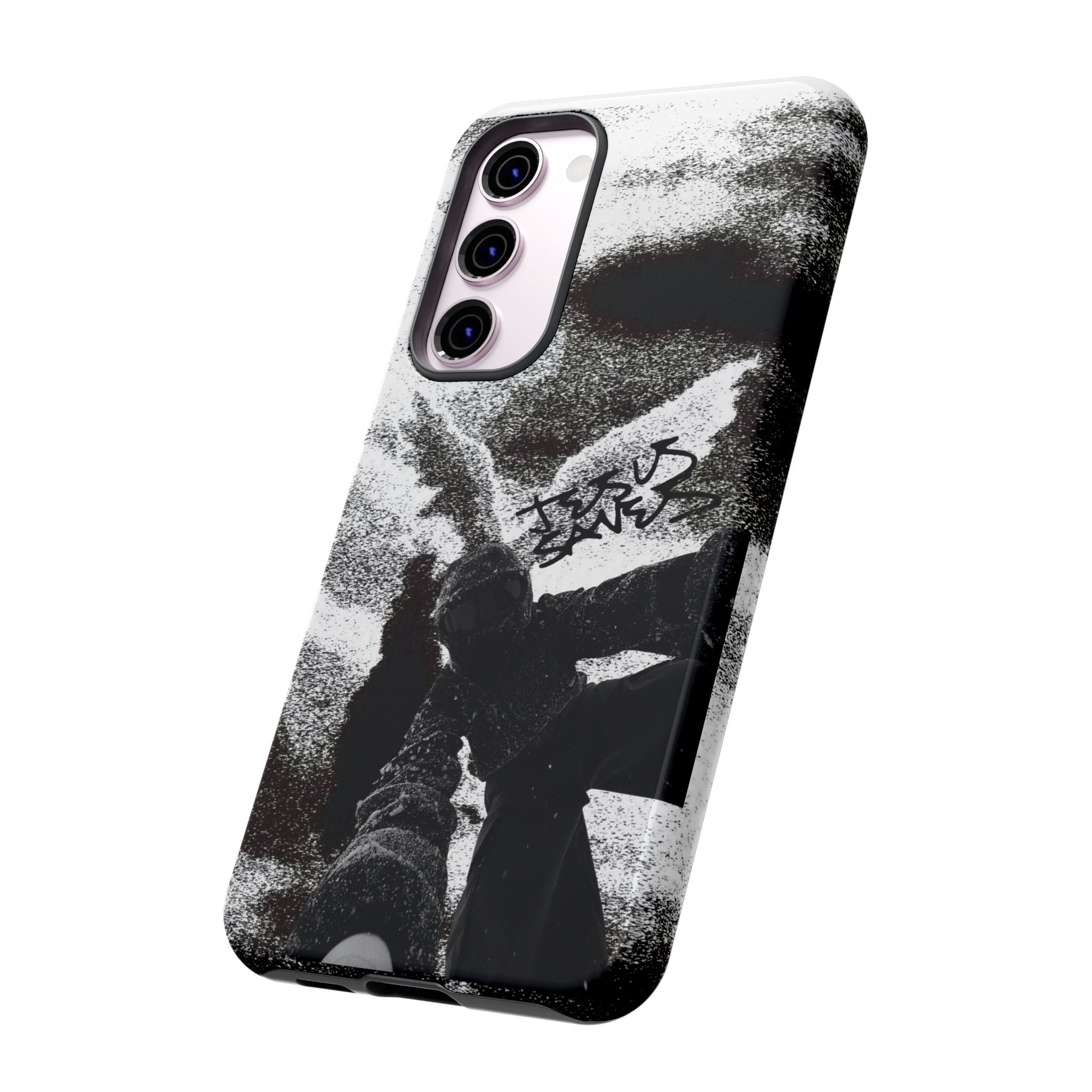 "Jesus Saves" Snowboarder - Tough Phone Case