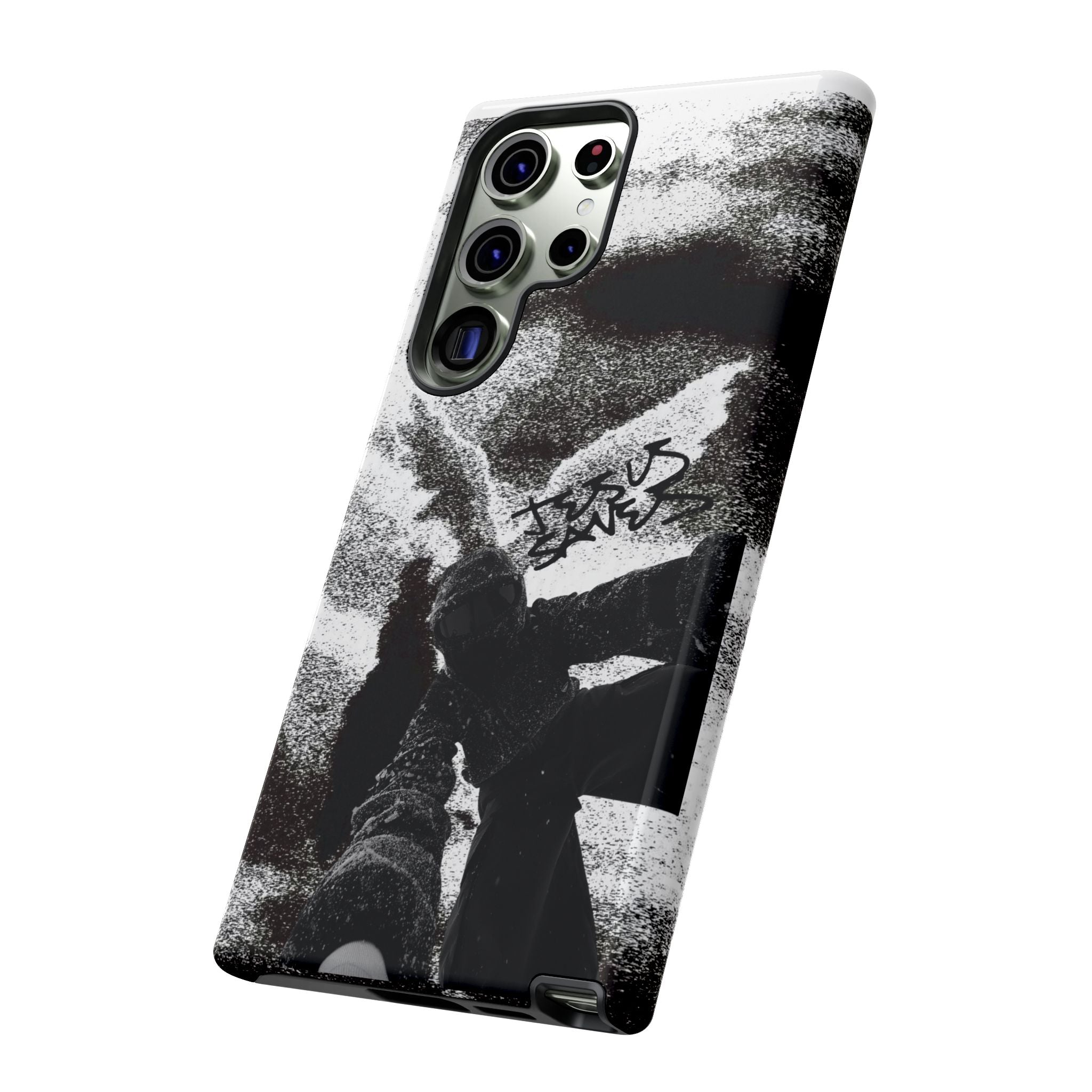 "Jesus Saves" Snowboarder - Tough Phone Case