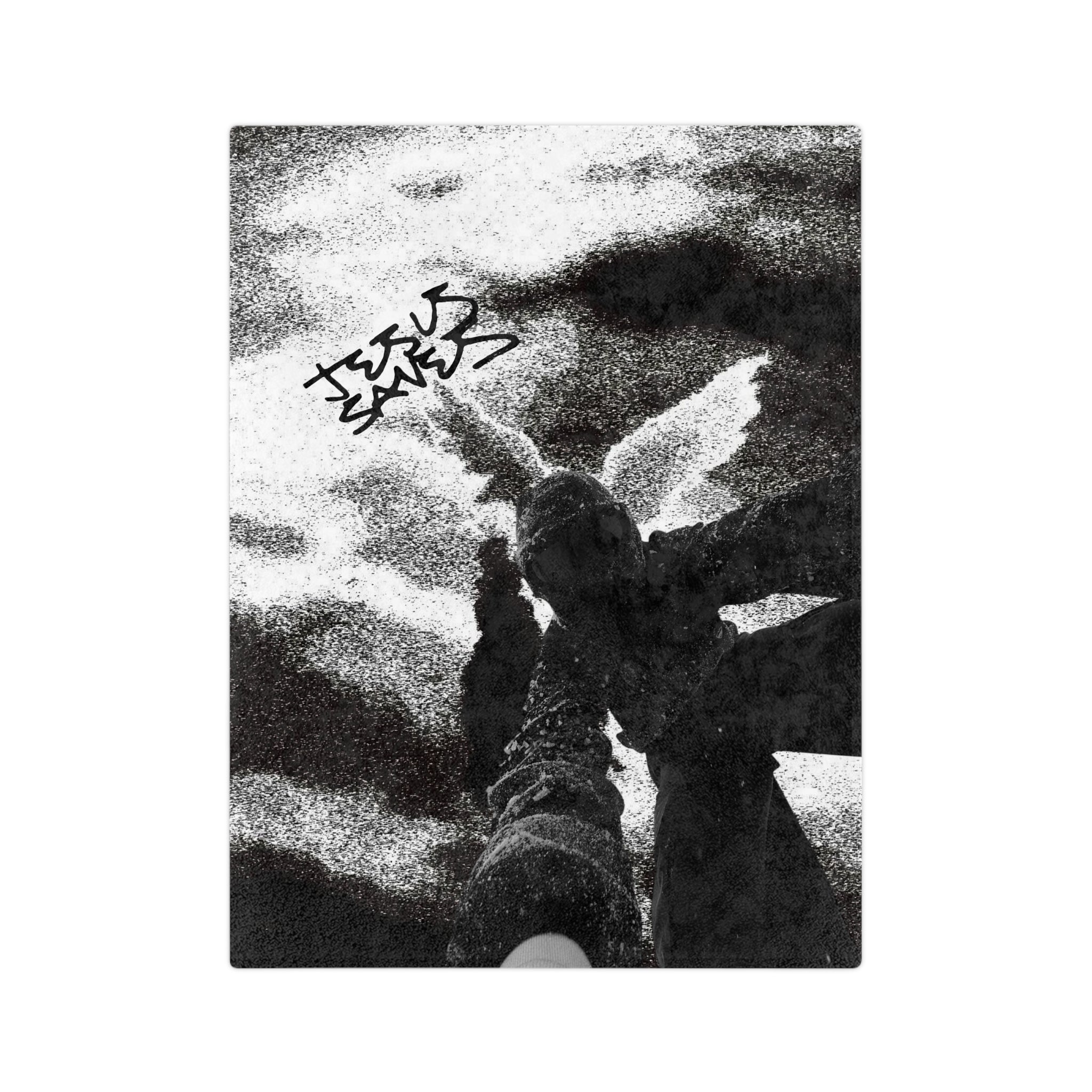 "Jesus Saves" Snowboarder - Microfiber Blanket