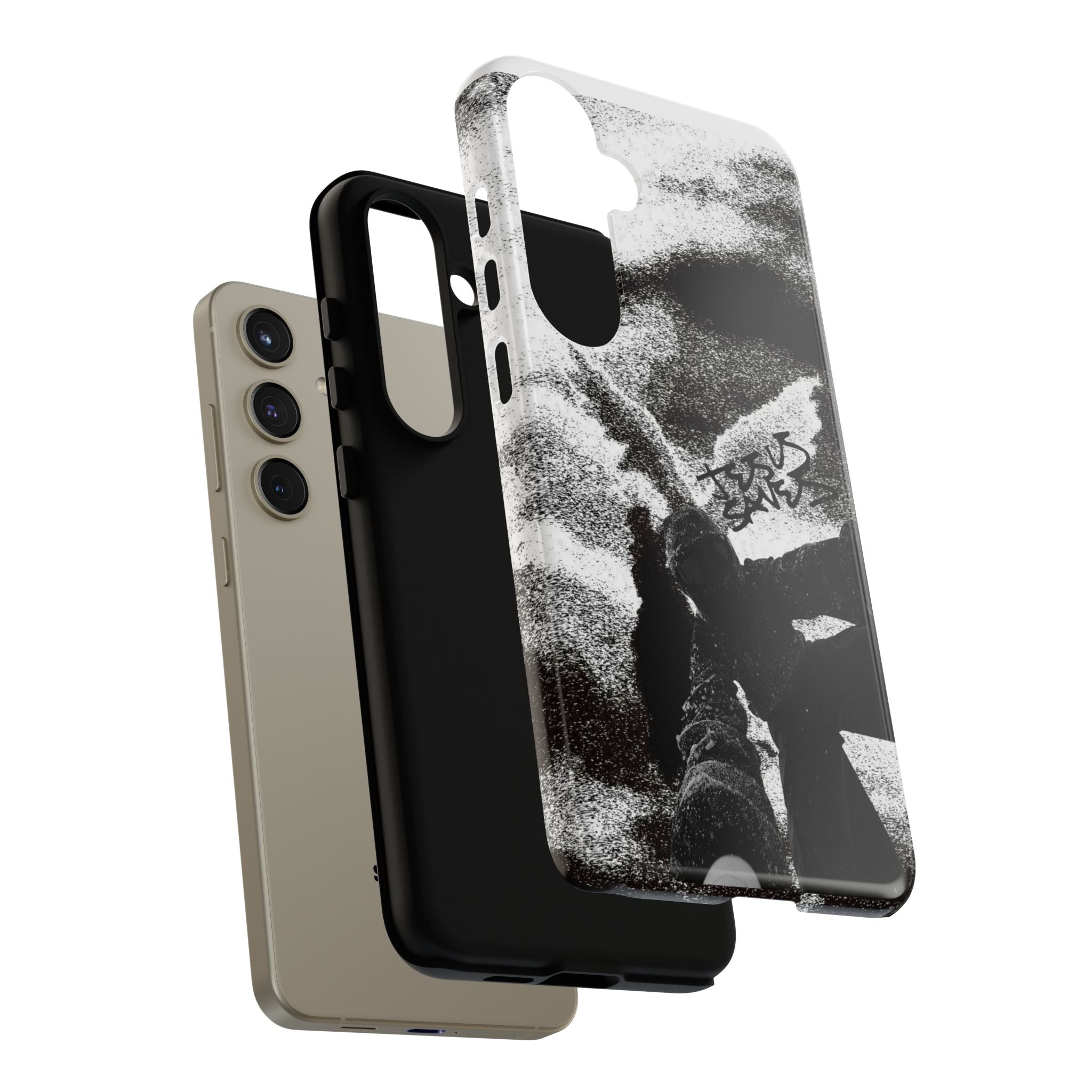 "Jesus Saves" Snowboarder - Tough Phone Case