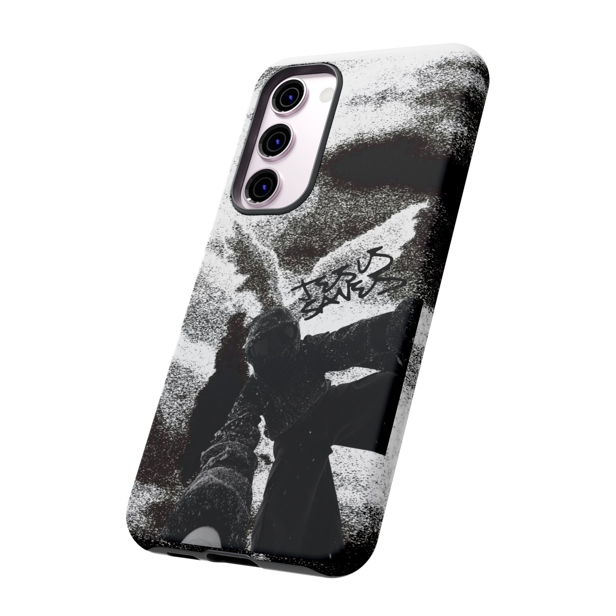 "Jesus Saves" Snowboarder - Tough Phone Case