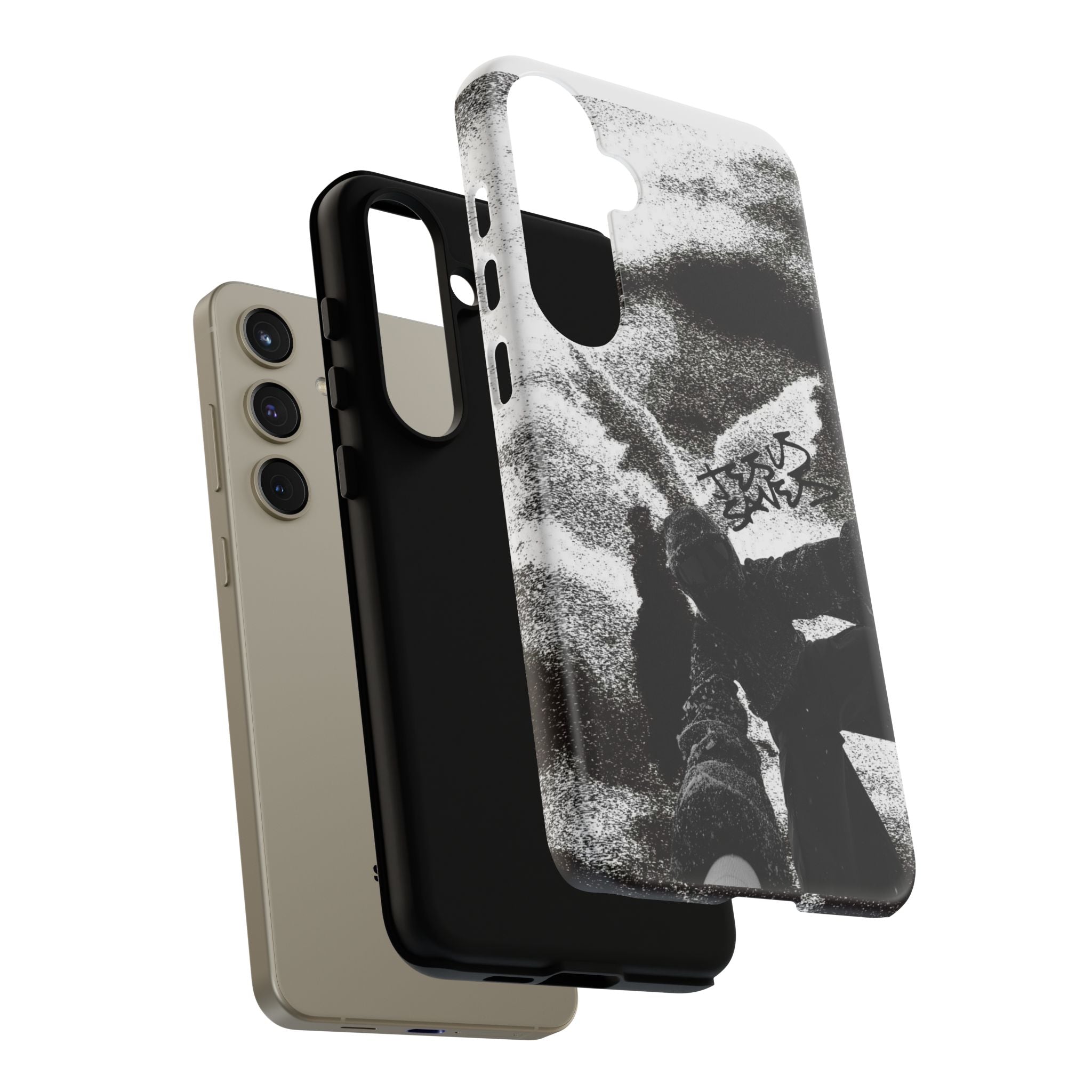 "Jesus Saves" Snowboarder - Tough Phone Case