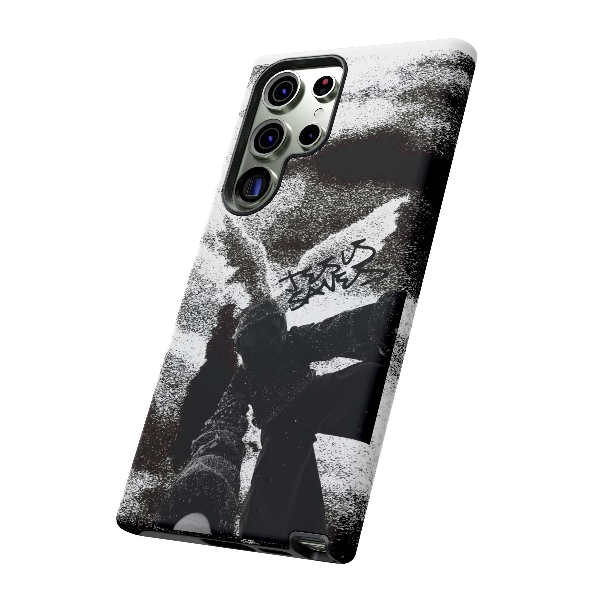 "Jesus Saves" Snowboarder - Tough Phone Case