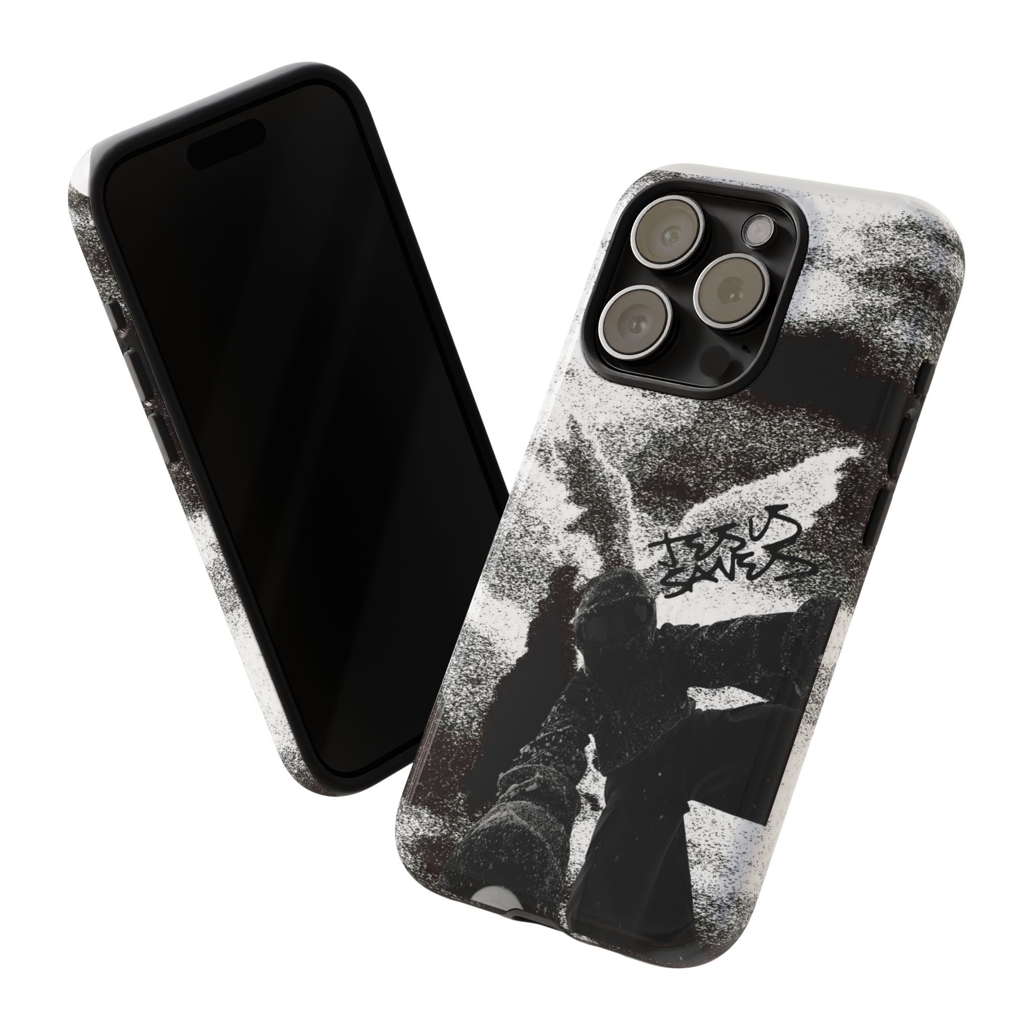 "Jesus Saves" Snowboarder - Tough Phone Case