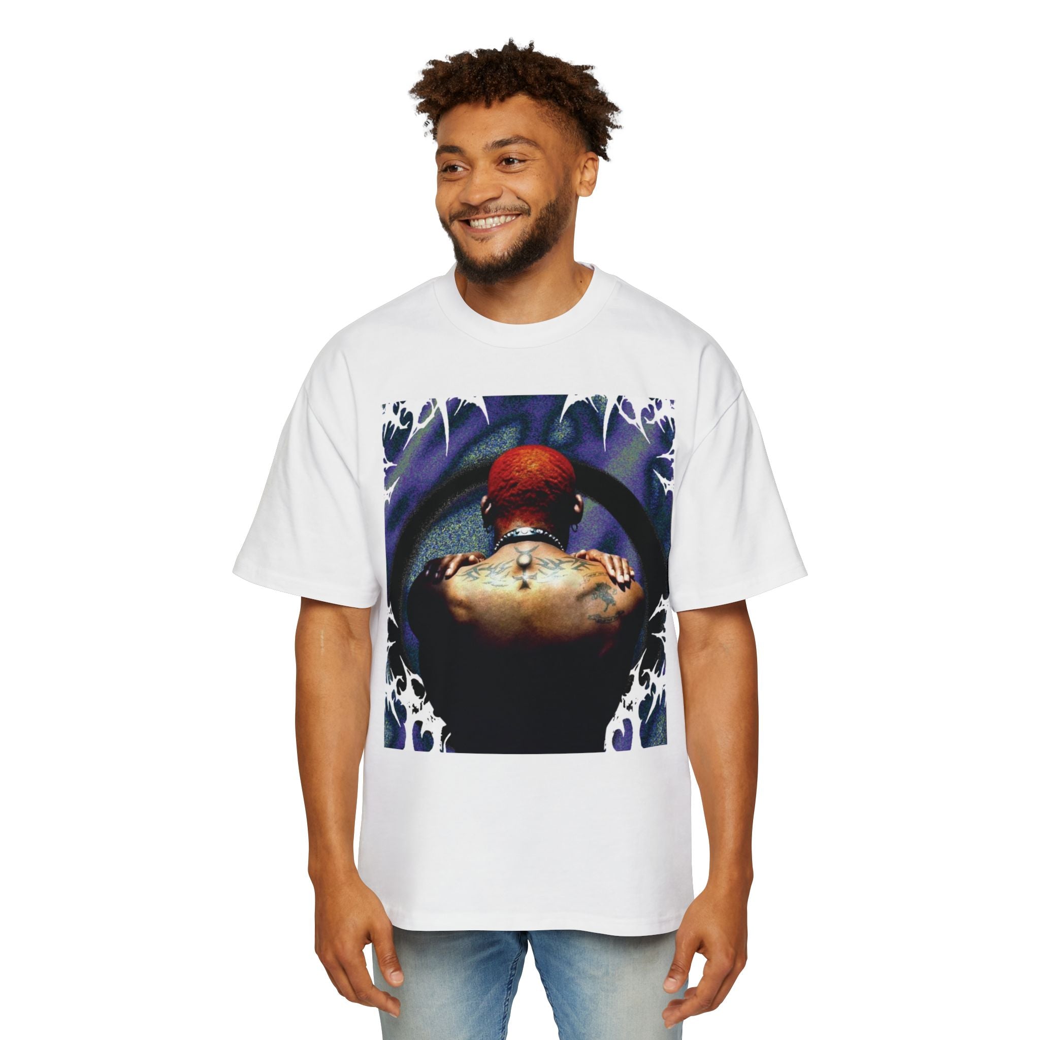 "Rodman" Back Tattoo Art - Oversized T-Shirt