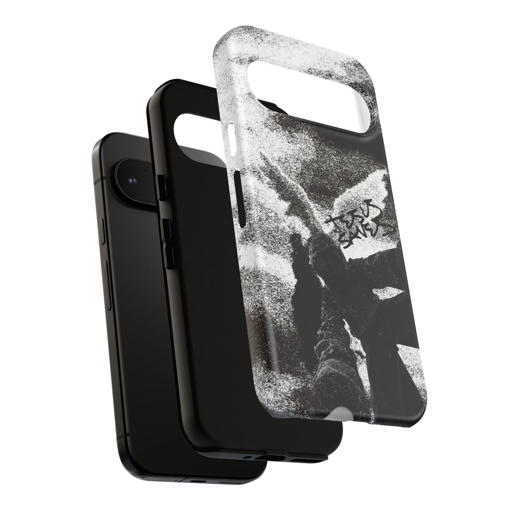 "Jesus Saves" Snowboarder - Tough Phone Case